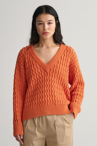 Pull en coton biologique - Orange