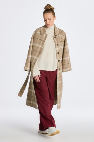 Pull relaxed en laine - Crème