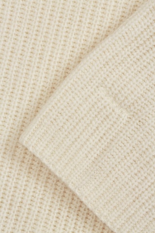 Pull relaxed en laine - Crème