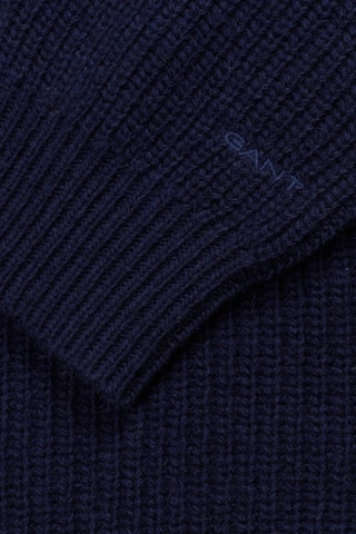 Pull relaxed en laine - Bleu marine