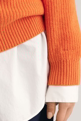 Pull relaxed en laine - Orange