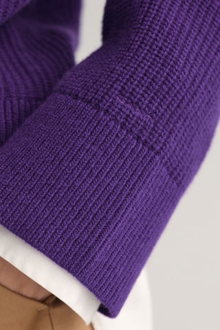 Gilet relaxed en laine - Violet