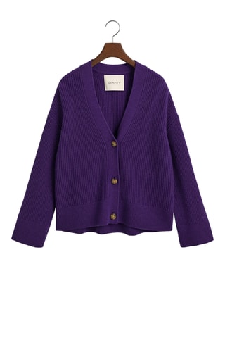 Gilet relaxed en laine - Violet