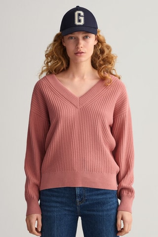 Pull relaxed en coton biologique - Rose