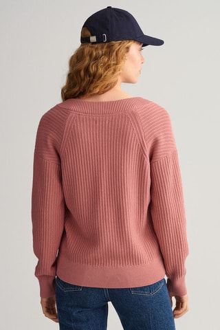 Pull relaxed en coton biologique - Rose