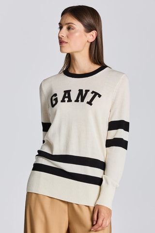 Pull en laine mérinos - Écru