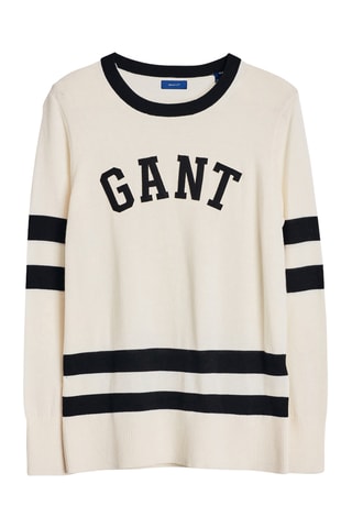 Pull en laine mérinos - Écru