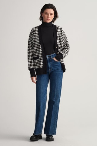 Gilet oversize en laine - Noir