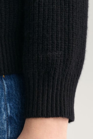 Pull relaxed en laine - Noir