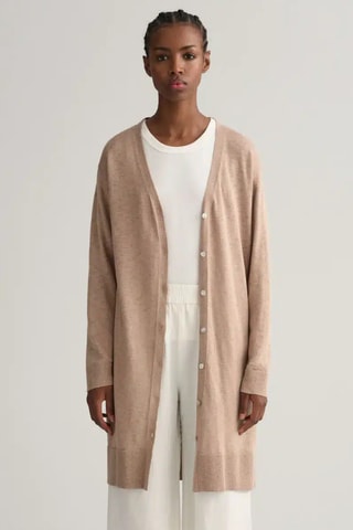Gilet relaxed en soie - Beige