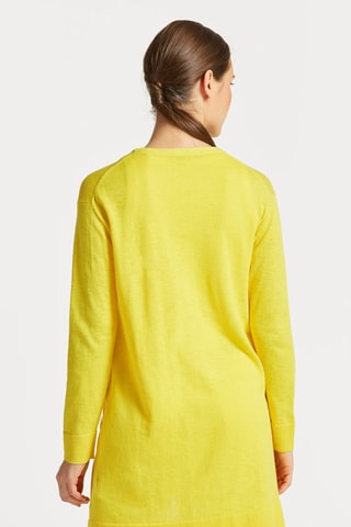 Gilet relaxed en soie - Jaune