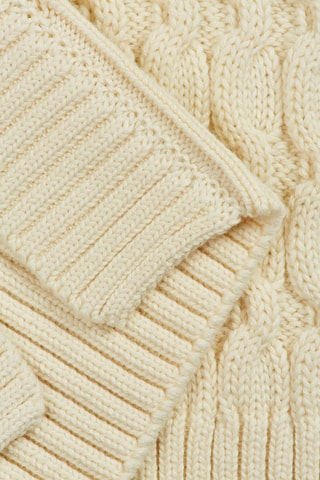 Gilet relaxed en coton biologique - Crème