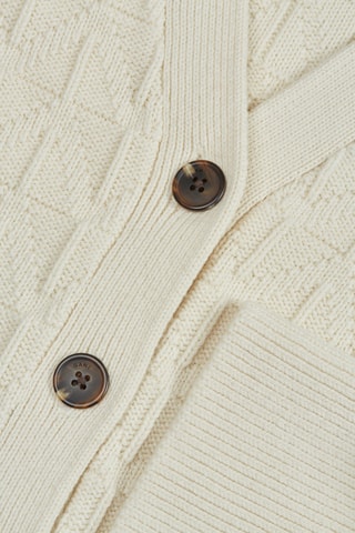 Gilet relaxed en laine mérinos - Crème