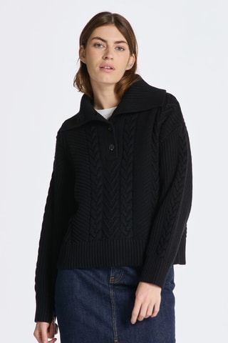 Pull en laine mérinos - Noir