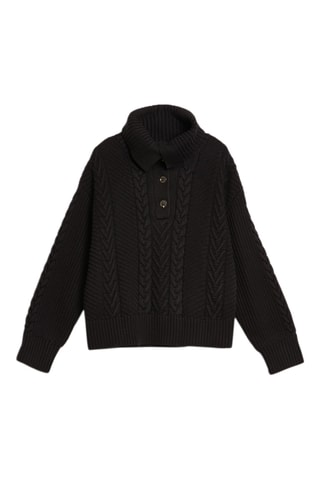 Pull en laine mérinos - Noir