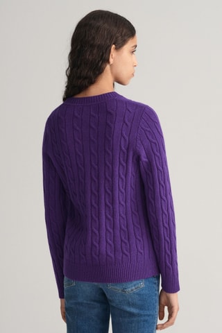 Pull regular en laine - Violet