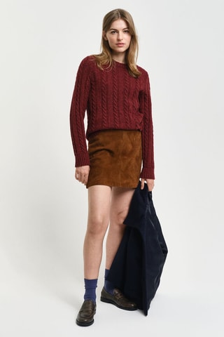 Pull regular en laine - Bordeaux