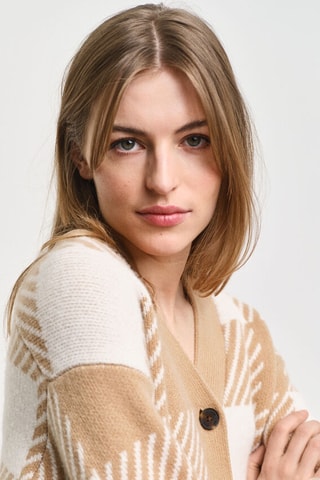 Gilet relaxed en laine - Beige