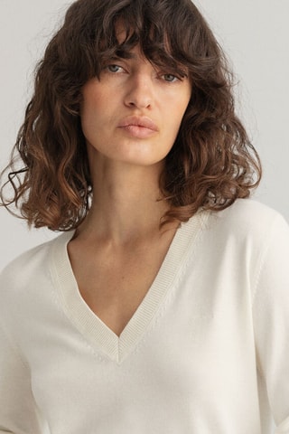 Pull regular - Écru