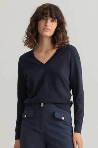 Pull regular - Bleu marine