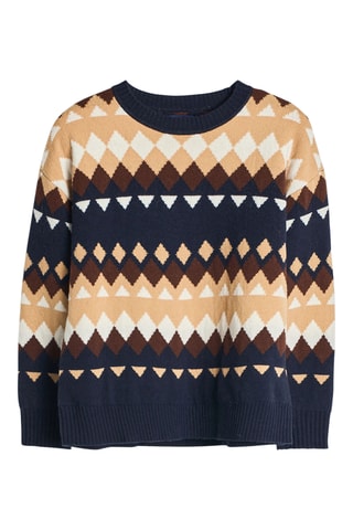 Pull en laine - Bleu marine