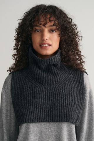 Cache-col en laine mérinos sans manches - Anthracite