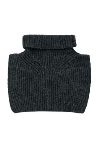 Cache-col en laine mérinos sans manches - Anthracite