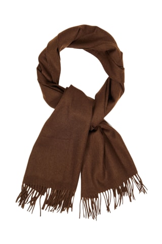 Écharpe en laine mérinos - Marron