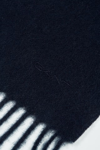 Écharpe en laine mérinos - Bleu marine