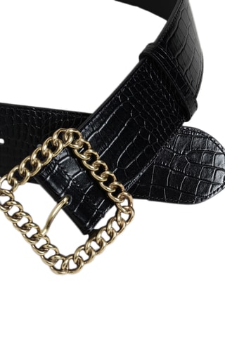 Ceinture en cuir - Noir