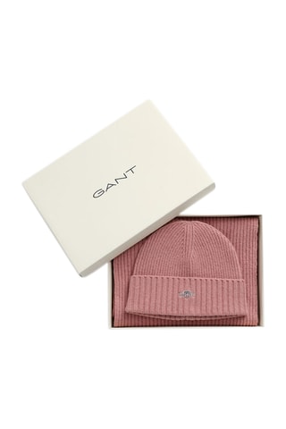 Ensemble accessoires en laine - Rose