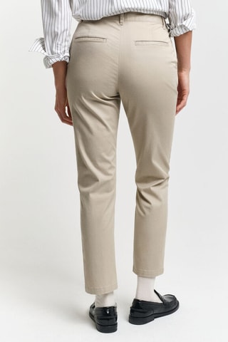 Chino slim en coton biologique - Beige