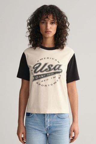 T-shirt oversize en coton biologique - Écru
