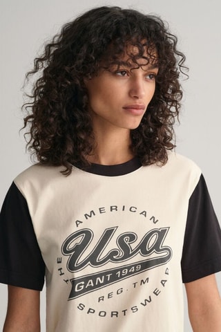 T-shirt oversize en coton biologique - Écru