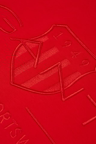 Sweat regular à capuche - Rouge