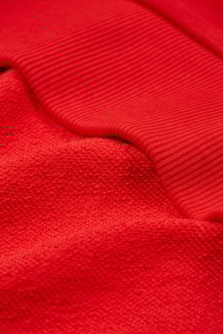 Sweat regular à capuche - Rouge