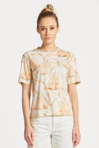 T-shirt relaxed - Crème