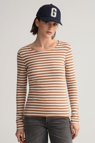 T-shirt slim - Marron