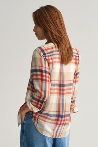 Chemise regular en soie - Beige