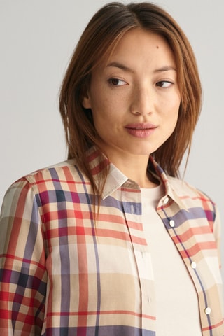 Chemise regular en soie - Beige