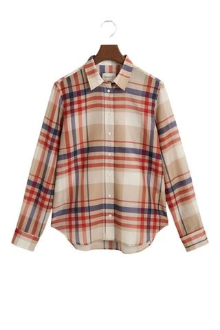 Chemise regular en soie - Beige