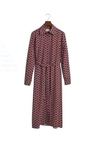 Robe chemise slim - Bordeaux