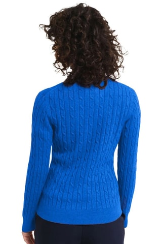Pull slim en coton biologique - Bleu