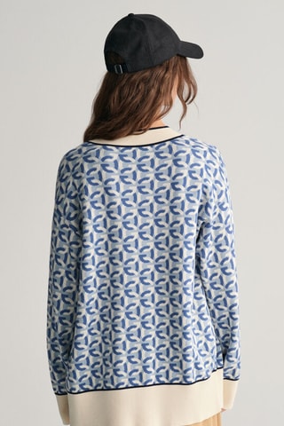 Gilet regular en coton biologique - Bleu