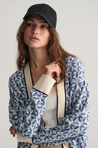 Gilet regular en coton biologique - Bleu