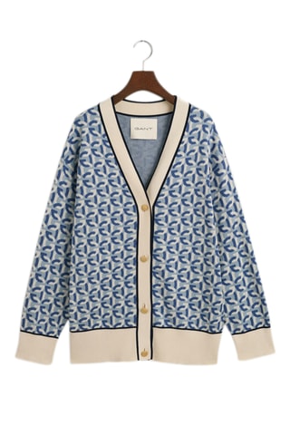 Gilet regular en coton biologique - Bleu