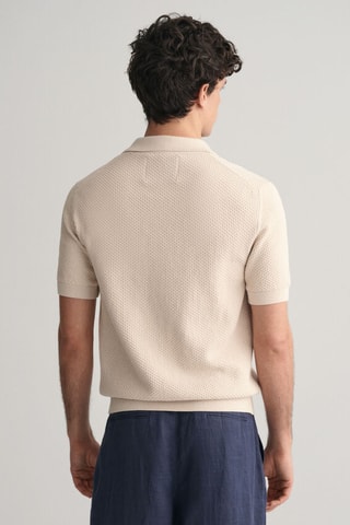 Polo regular en coton biologique - Beige
