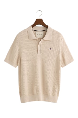 Polo regular en coton biologique - Beige