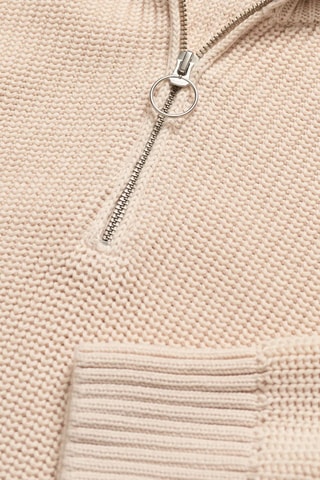 Pull relaxed en coton biologique - Beige