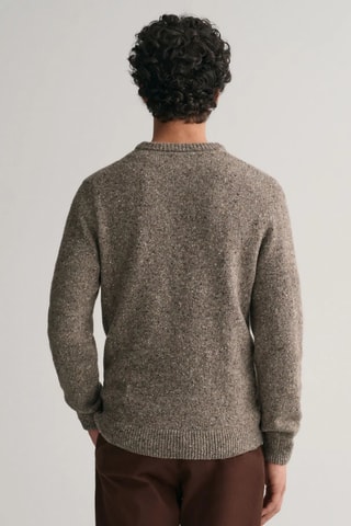 Pull regular en laine - Gris
